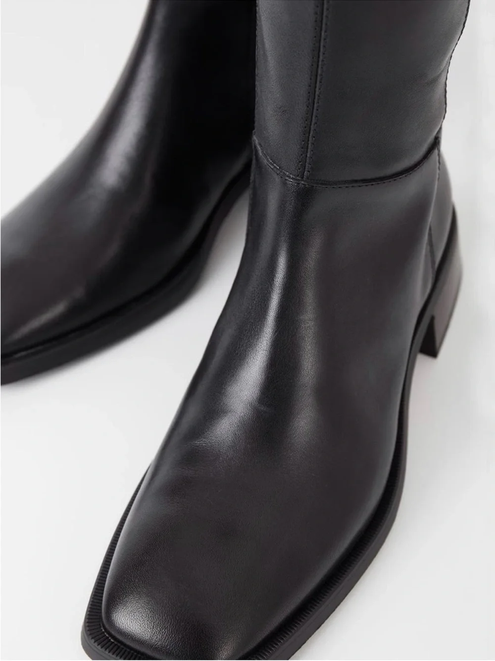Vagabond Boots Blanca Knee High in Black Leather